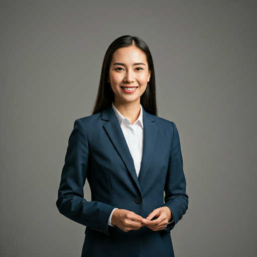 Portrait of a satisfied female corporate client